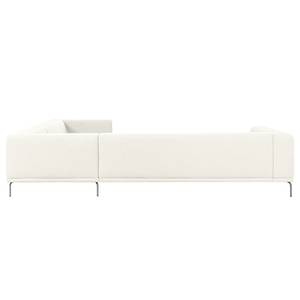 Ecksofa Banfora II Webstoff Ivory - Ecke davorstehend rechts