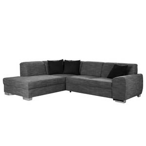 Ecksofa Barkley Stoff Hellgrau Longchair davorstehend links - Keine Funktion