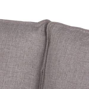 Ecksofa Barnie Webstoff Taupe - Longchair davorstehend rechts