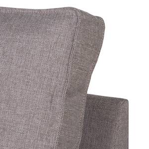 Ecksofa Barnie Webstoff Taupe - Longchair davorstehend rechts