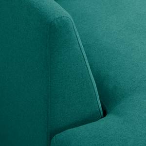 Ecksofa Bedale Webstoff Petrol - Longchair davorstehend links