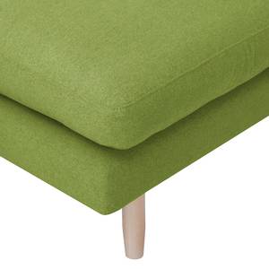 Ecksofa Bedale Webstoff Avocado - Longchair davorstehend rechts