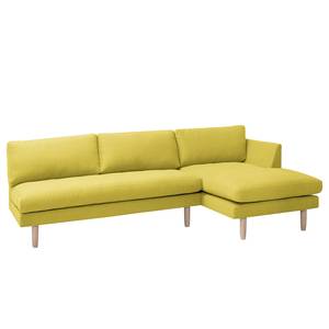 Ecksofa Bedale Webstoff Lemon - Longchair davorstehend rechts