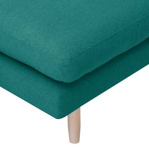 Ecksofa Bedale Webstoff Petrol - Longchair davorstehend rechts