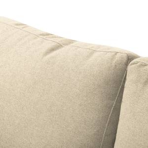 Hoekbank Bedale geweven stof Warm beige - Longchair vooraanzicht rechts