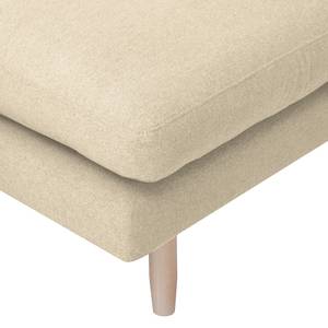 Ecksofa Bedale Webstoff Warmes Beige - Longchair davorstehend links