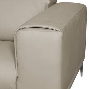 Ecksofa Beloha Echtleder Cappuccino - Longchair davorstehend links