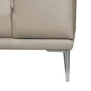 Ecksofa Beloha Echtleder Cappuccino - Longchair davorstehend links