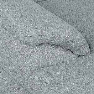 Ecksofa Belzoni Webstoff Granit - Longchair davorstehend links - Keine Funktion