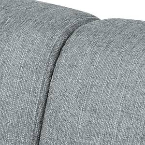 Ecksofa Belzoni Webstoff Granit - Longchair davorstehend rechts - Schlaffunktion