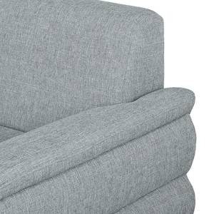 Ecksofa Belzoni Webstoff Granit - Longchair davorstehend rechts - Schlaffunktion