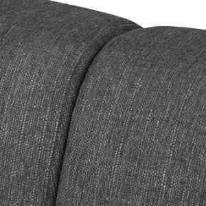 Ecksofa Belzoni Webstoff Anthrazit - Longchair davorstehend links - Keine Funktion