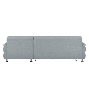 Ecksofa Belzoni Webstoff Granit - Longchair davorstehend rechts - Keine Funktion