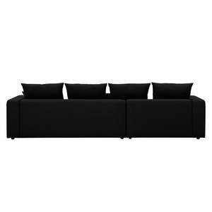 Ecksofa Bilbao Webstoff Stoff Selva: Anthrazit - Longchair davorstehend links