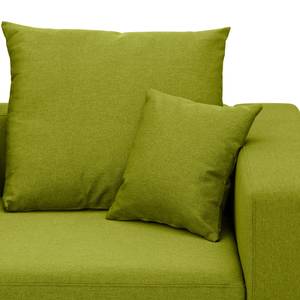 Ecksofa Bilbao Webstoff Stoff Ramira: Limette - Longchair davorstehend links