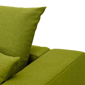 Ecksofa Bilbao Webstoff Stoff Ramira: Limette - Longchair davorstehend links