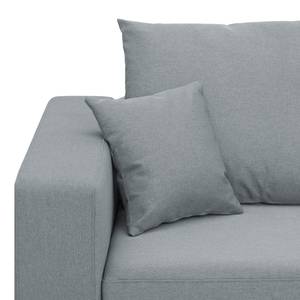 Ecksofa Bilbao Webstoff Stoff Selva: Grau - Longchair davorstehend rechts