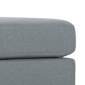 Ecksofa Bilbao Webstoff Stoff Selva: Grau - Longchair davorstehend rechts