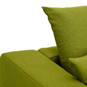 Ecksofa Bilbao Webstoff Stoff Ramira: Limette - Longchair davorstehend rechts