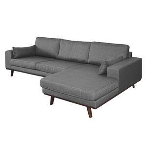 Ecksofa Billund Grau - Longchair davorstehend rechts