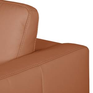 Ecksofa Bivona II Echtleder Cognac - Longchair davorstehend links