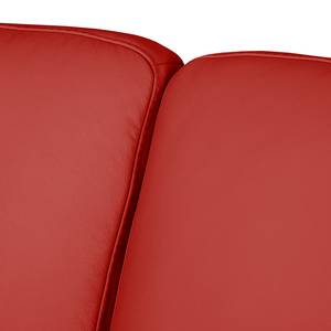 Ecksofa Bivona II Echtleder Rot - Longchair davorstehend rechts