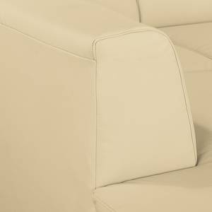 Ecksofa Bollon Kunstleder Warmes Beige - Ottomane davorstehend links - Keine Funktion