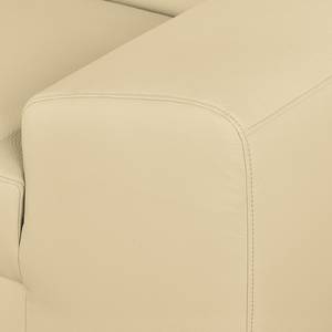 Ecksofa Bollon Kunstleder Warmes Beige - Ottomane davorstehend links - Keine Funktion