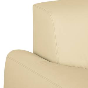 Ecksofa Bollon Kunstleder Warmes Beige - Ottomane davorstehend links - Keine Funktion