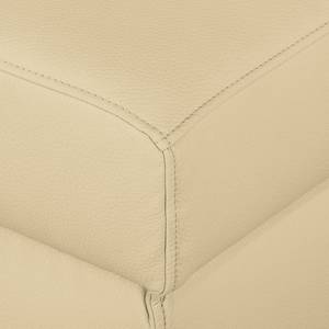 Ecksofa Bollon Kunstleder Warmes Beige - Ottomane davorstehend rechts - Schlaffunktion