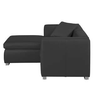 Ecksofa Bolsena II Echtleder Anthrazit - Longchair davorstehend links