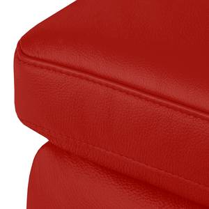 Ecksofa Bolsena II Echtleder Rot - Longchair davorstehend rechts