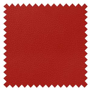 Hoekbank Bolsena II echt leer - Rood - Longchair vooraanzicht links