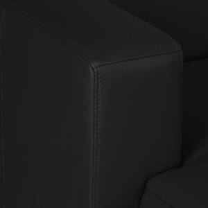 Ecksofa Bolsena II Echtleder Schwarz - Longchair davorstehend links