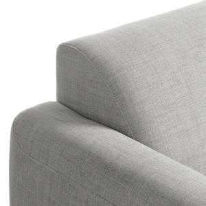 Ecksofa Bora II Webstoff Webstoff Anda II: Silber - Ottomane davorstehend rechts