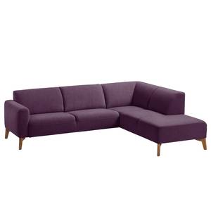 Ecksofa Bora II Webstoff Webstoff Anda II: Violett - Ottomane davorstehend rechts