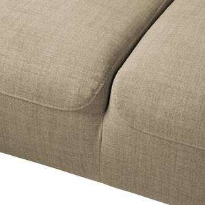 Ecksofa Bora II Webstoff Webstoff Milan: Beige - Ottomane davorstehend rechts