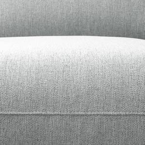 Canapé d'angle Bora II Tissu Tissu Saia: Gris clair - Méridienne longue à droite (vue de face)