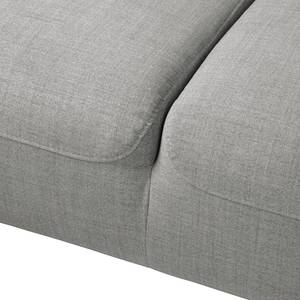 Ecksofa Bora II Webstoff Webstoff Anda II: Silber - Ottomane davorstehend rechts