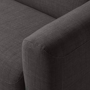 Ecksofa Bora II Webstoff Webstoff Anda II: Anthrazit - Longchair davorstehend links