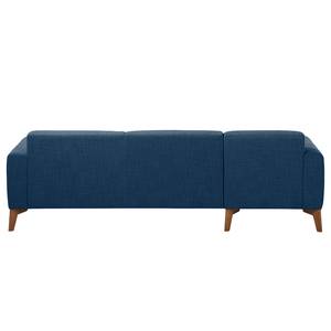 Ecksofa Bora II Webstoff Webstoff Anda II: Blau - Longchair davorstehend links