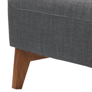 Ecksofa Bora II Webstoff Webstoff Anda II: Grau - Longchair davorstehend links