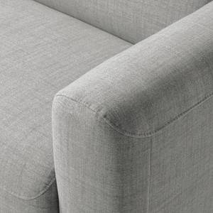 Ecksofa Bora II Webstoff Webstoff Anda II: Silber - Longchair davorstehend links