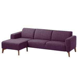 Ecksofa Bora II Webstoff Webstoff Anda II: Violett - Longchair davorstehend links