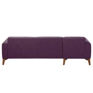 Ecksofa Bora II Webstoff Webstoff Anda II: Violett - Longchair davorstehend links