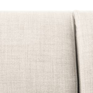 Canapé d'angle Bora II Tissu Tissu Milan : Blanc vieilli - Méridienne courte à gauche (vue de face)