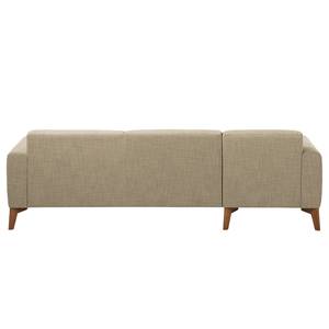 Ecksofa Bora II Webstoff Webstoff Milan: Beige - Longchair davorstehend links