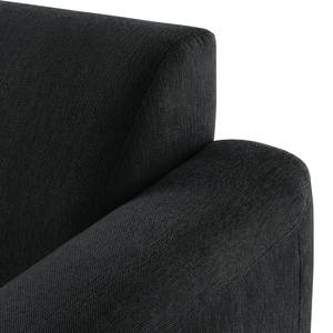 Ecksofa Bora II Webstoff Webstoff Saia: Anthrazit - Longchair davorstehend rechts