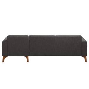 Ecksofa Bora II Webstoff Webstoff Anda II: Anthrazit - Longchair davorstehend rechts