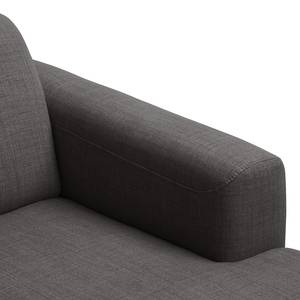 Ecksofa Bora II Webstoff Webstoff Anda II: Anthrazit - Longchair davorstehend rechts